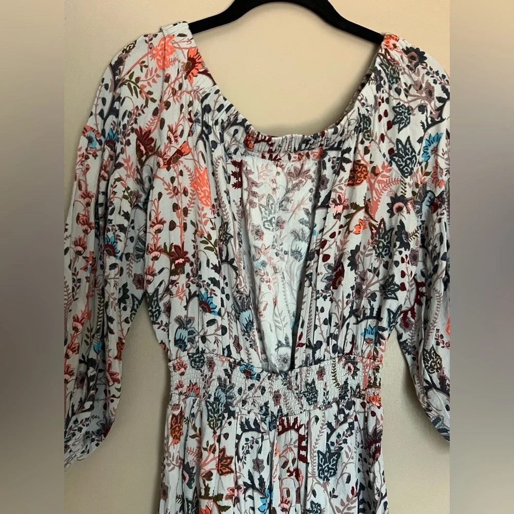 Free People Pretty and Free Floral Off-Shoulder Romper